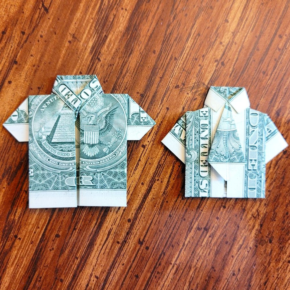 ORIGAMI BUNDLE - Handmade DOLLAR Gift Art $1 Bill New Uncirculated Money